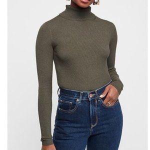 Express Ribbed Fitted Turtleneck